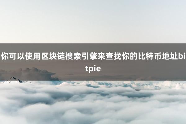 你可以使用区块链搜索引擎来查找你的比特币地址bitpie