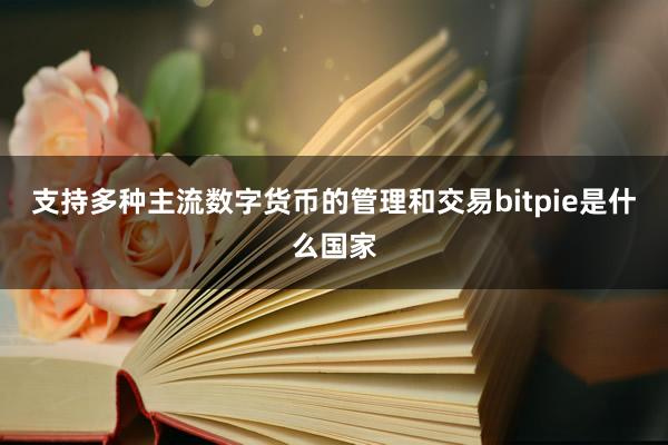 支持多种主流数字货币的管理和交易bitpie是什么国家