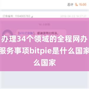 办理34个领域的全程网办服务事项bitpie是什么国家