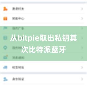 从bitpie取出私钥其次比特派蓝牙