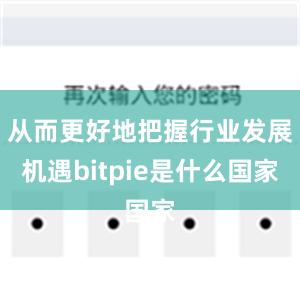 从而更好地把握行业发展机遇bitpie是什么国家