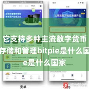 它支持多种主流数字货币的存储和管理bitpie是什么国家