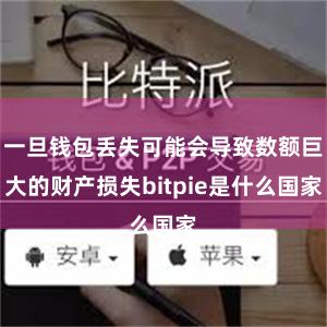 一旦钱包丢失可能会导致数额巨大的财产损失bitpie是什么国家