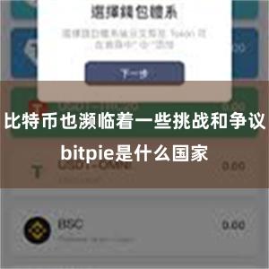 比特币也濒临着一些挑战和争议bitpie是什么国家