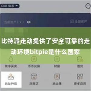 比特派走动提供了安全可靠的走动环境bitpie是什么国家